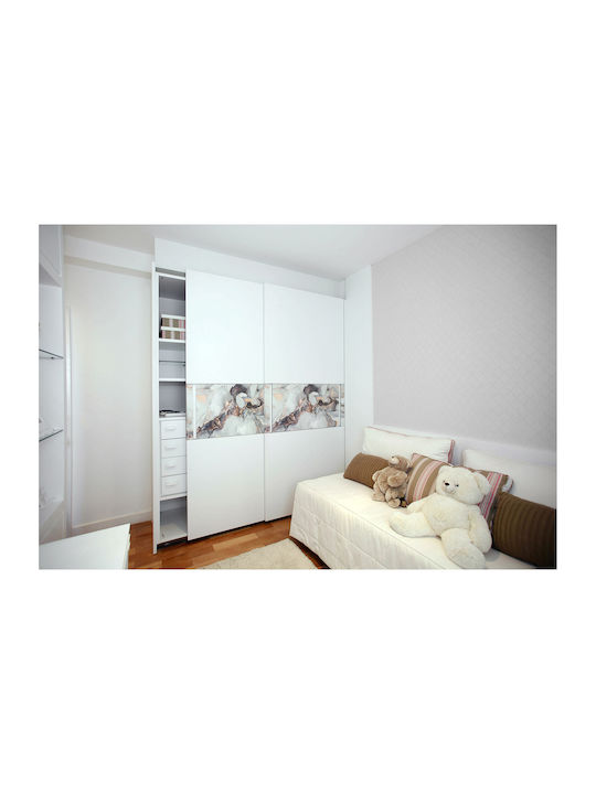 Autocolant Pentru Mobilier Mat Design Modern Marmură Abstractă 100x50 Cm