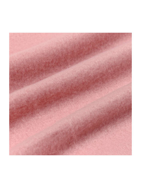 vidaXL Fleece Decke King Size 270x240cm Rosa
