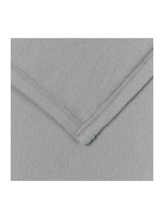 vidaXL vidaXL Fleece Decke Einzeln 170x130cm Grau