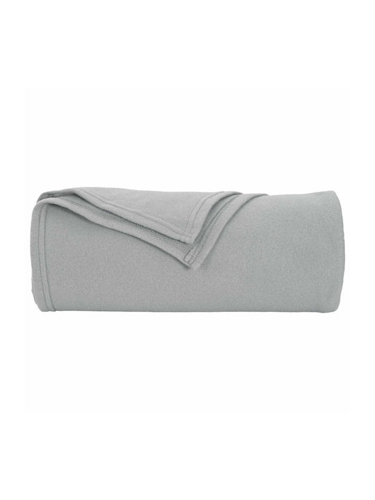 vidaXL vidaXL Fleece Decke Einzeln 170x130cm Grau
