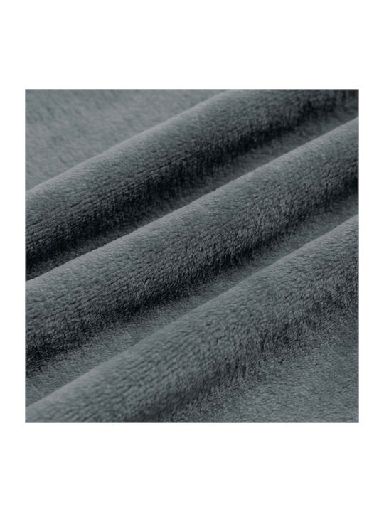 vidaXL vidaXL Fleece Decke Couch 130x150cm Dunkelgrau