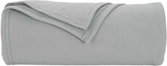 vidaXL Fleece Blanket Double 240x220cm Gray