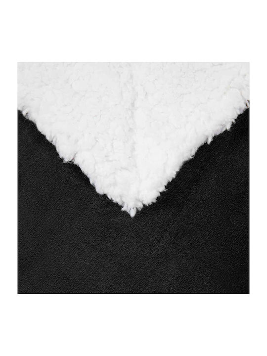 vidaXL Fleece-Decke Übergröße 240x270cm Schwarz