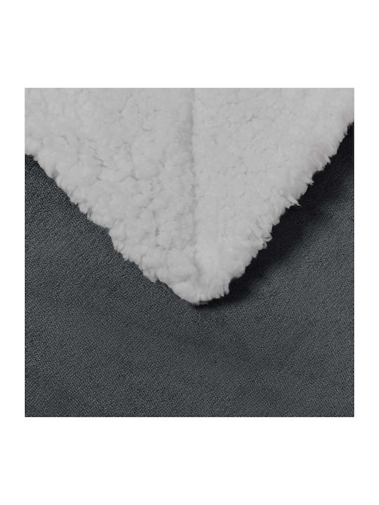 vidaXL Fleece-Decke Einzelne 150x200cm Dunkelgrau