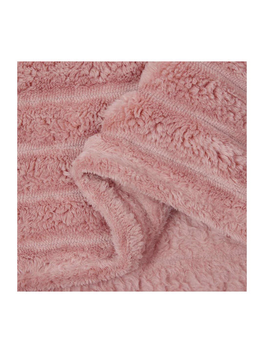 vidaXL Fleece Decke Einzeln 150x130cm Rosa