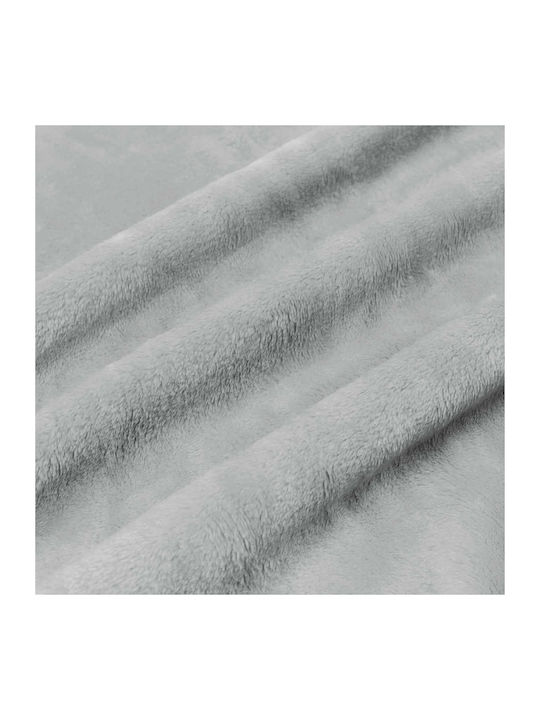 vidaXL Ριχτάρι Πολυθρόνας Fleece 150x200εκ. Γκρι