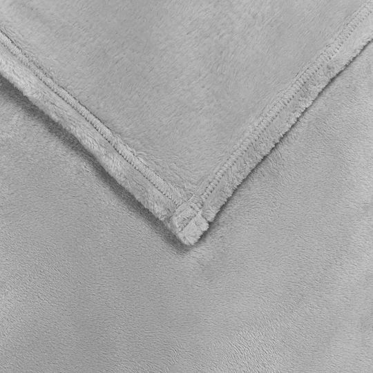 vidaXL Decken & Couchdecken Sesselüberwurf Fleece 150x200cm Grau