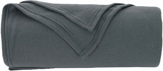 vidaXL Armchair Throw Fleece 170x130cm Dark Gray
