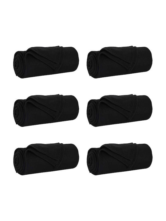 vidaXL vidaXL Sofa Throw Fleece 270x240cm Black