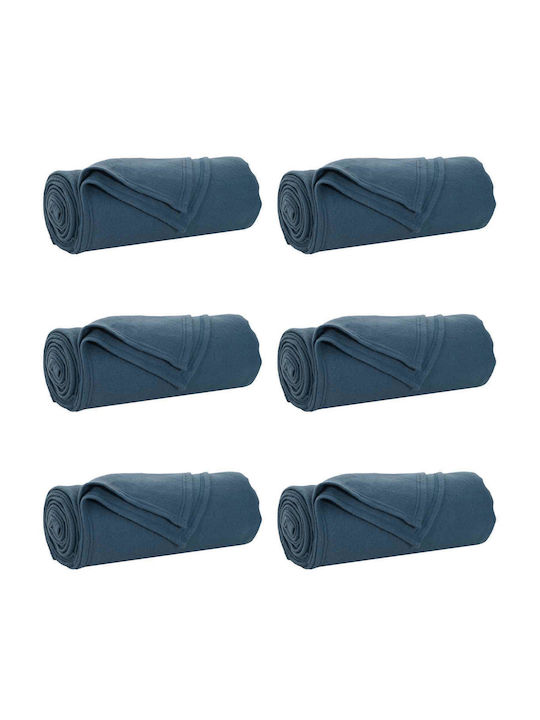 vidaXL vidaXL Armchair Throw Fleece 200x150cm Dark Blue