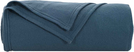 vidaXL vidaXL Armchair Throw Fleece 200x150cm Dark Blue