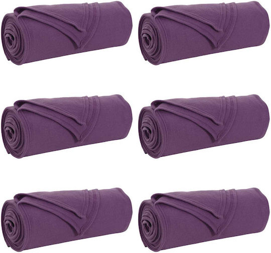 vidaXL Throws & Couch Blankets Armchair Throw Fleece 170x130cm Purple