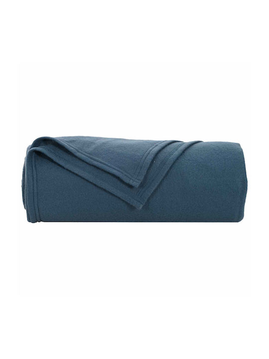 vidaXL Decken & Couchdecken Sesselüberwurf Fleece 170x130cm Dunkelblau
