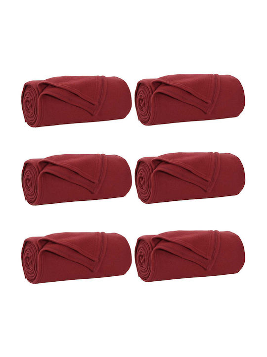 vidaXL Decken & Couchdecken Sesselüberwurf Fleece 200x150cm Türkis Rot