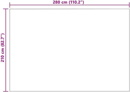vidaXL Ριχτάρι Πολυθρόνας Fleece 280x210εκ. Σκούρο Μπλε