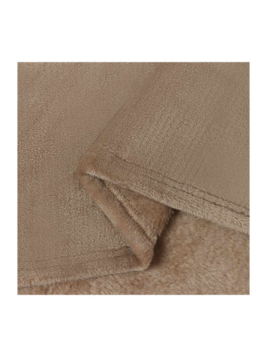 vidaXL Ριχτάρι Διθέσιου Καναπέ Fleece 220x240εκ. Καμηλοπάρδαλη 42016795