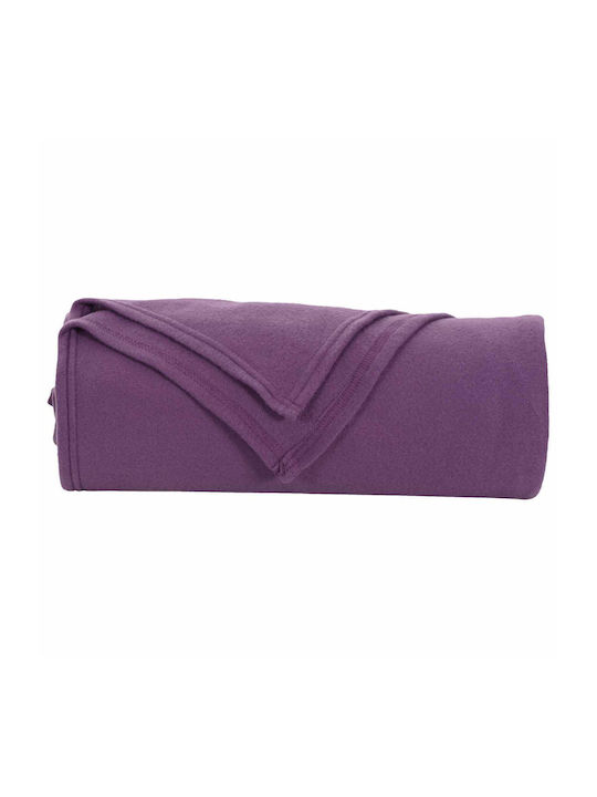vidaXL Armchair Throw Fleece 170x130cm Purple