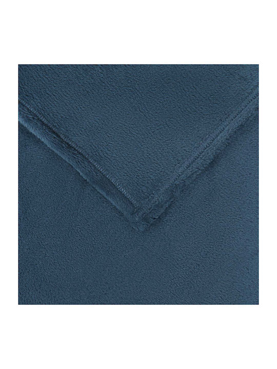 vidaXL vidaXL Sofa Throw 2 Seater Fleece 220x240cm Dark Blue