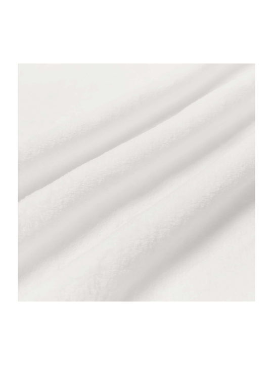 vidaXL Ριχτάρι Πολυθρόνας Fleece 130x150εκ. Λευκό
