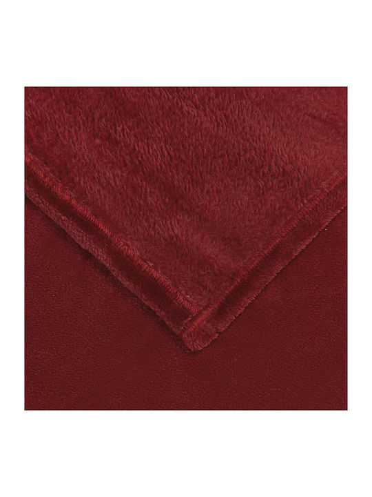 vidaXL Ριχτάρι Πολυθρόνας Fleece 150x200εκ. Βεραμάν Κόκκινο 42016818