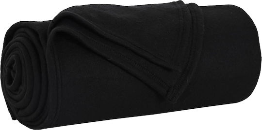 vidaXL Cuvertură Pentru Canapea De Fotoliu Polar Fleece 240x220cm Neagră