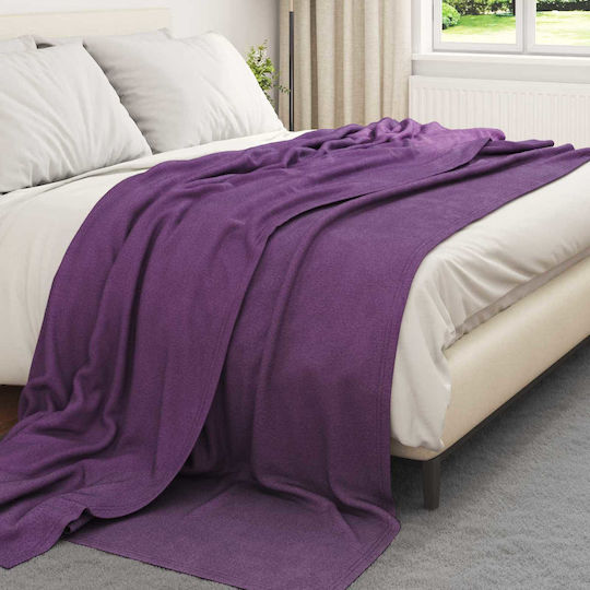 vidaXL vidaXL Armchair Throw Fleece 240x220cm Purple