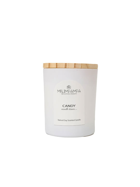 MeliMpampa Aromatic Soy Candle in Jar with Candy Scent 150g