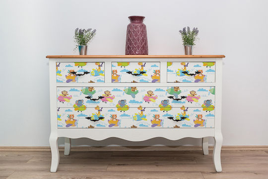 Decorative Matte Sticker Home Furniture Animals Airplanes 100x50 Cm