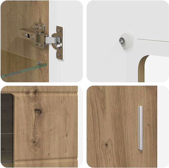 Bibliotecă Living Artisan Oak L150xL39xÎ30cm