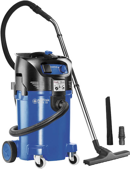 Nilfisk Attix 50-21 PC Vacuum Wet / Dry 1400W with Plastic Bin 47lt