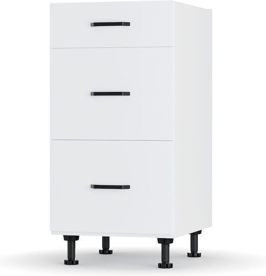 Modest Kitchen Floor Drawer Unit White 40x48x82pcs