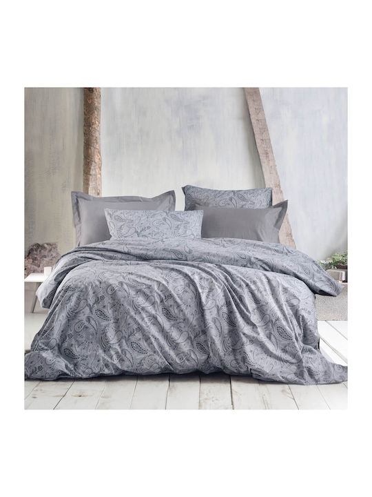 Rythmos Lovetta Module Cuvertură Extra-dublu Bumbac Gri - Gri 220x240cm 3buc