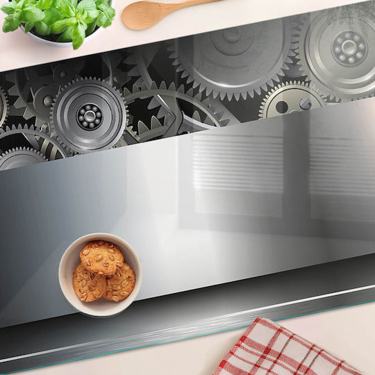 Decorative Protective Glass Kitchen Counter Board Texture 80x52 Cm