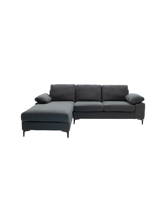 Cohen Corner Couch with Right Corner Anthracite 240x159x83 cm