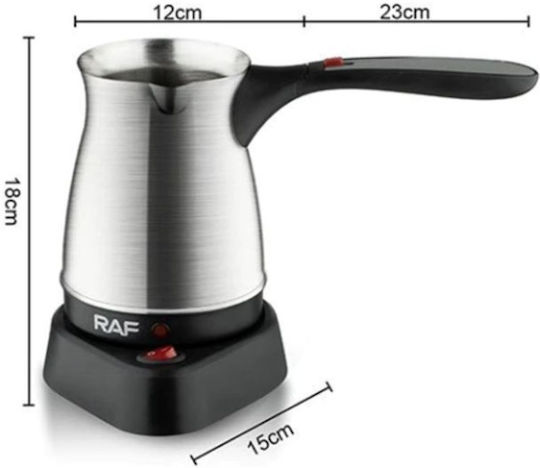 Raf R127 Ηλεκτρικό Μπρίκι 600W με Χωρητικότητα 500ml Inox
