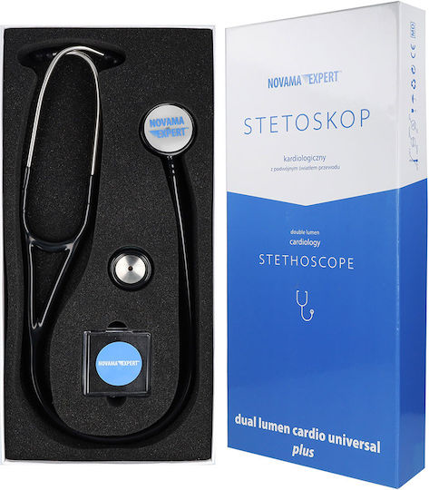 Novama Cardiologie Stetoscop cu două capete Negru