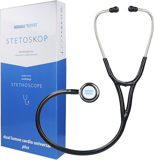 Novama Cardiologie Stetoscop cu două capete Negru