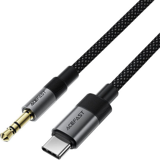 Acefast Braided USB 2.0 Cable USB-C male - 3.5mm Black 1m
