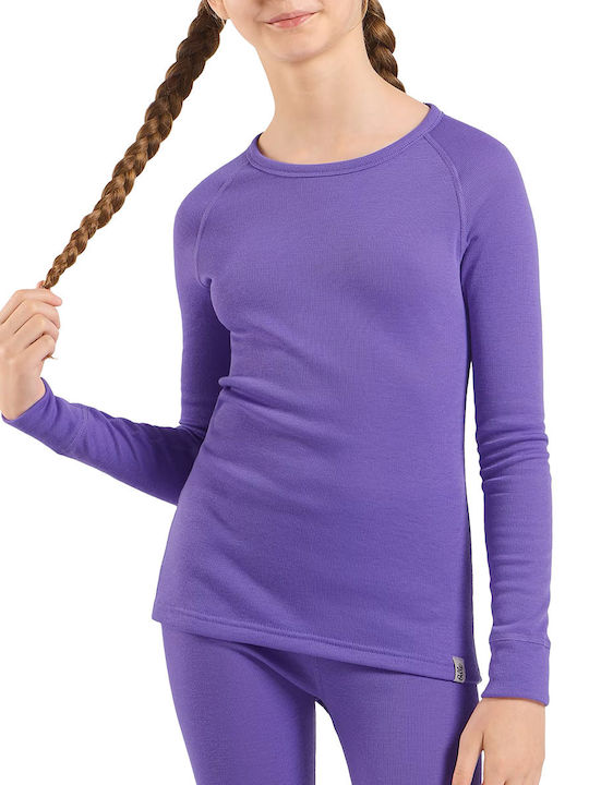 Active Warm Eco Kinder Thermobekleidung Top Lila