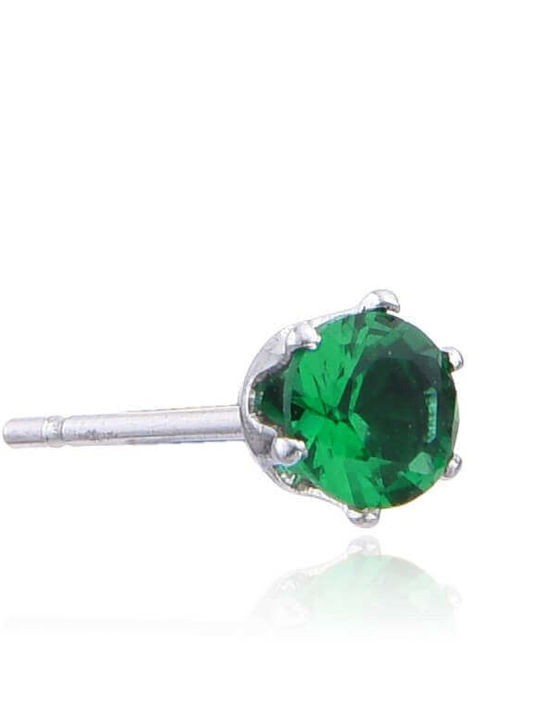 Asimi Body Piercing Σκουλαρίκια από Ατσάλι με Πέτρες