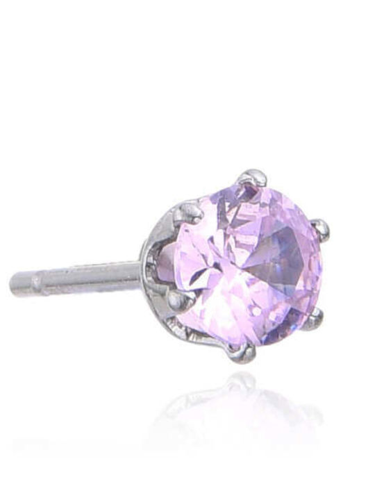 Asimi Body Piercing Σκουλαρίκια από Ατσάλι με Πέτρες