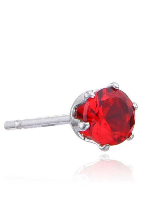 Asimi Body Piercing Σκουλαρίκια από Ατσάλι με Πέτρες