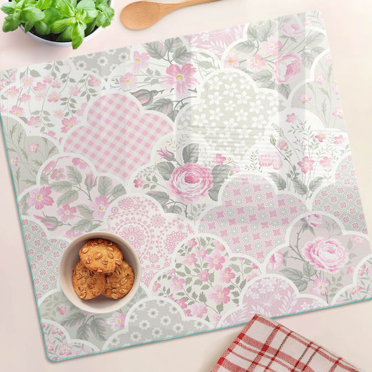 Glas Schneidebretter Druck Rosen Dekorationen 60x52 cm