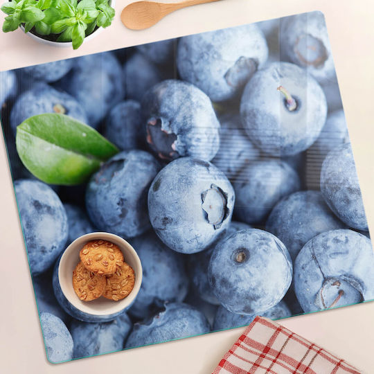 Schutzplatte Für Küchenarbeitsplatte Sicherheit Geschliffenes Glas Blaue 60x52 cm