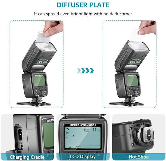 Neewer 10085575 TTL Flash for Sony Pentax Panasonic Olympus Nikon Canon Fujifilm Universal Cameras