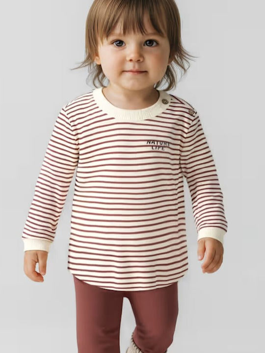 Mayoral Kinderbekleidungsset mit Leggings Terrakotta 2 Stück