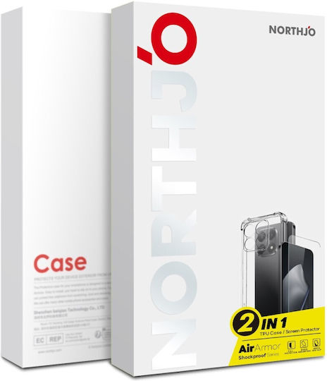 Northjo Back Cover Σιλικόνης Σετ με Τζαμάκι Διάφανο (Xiaomi 15T)