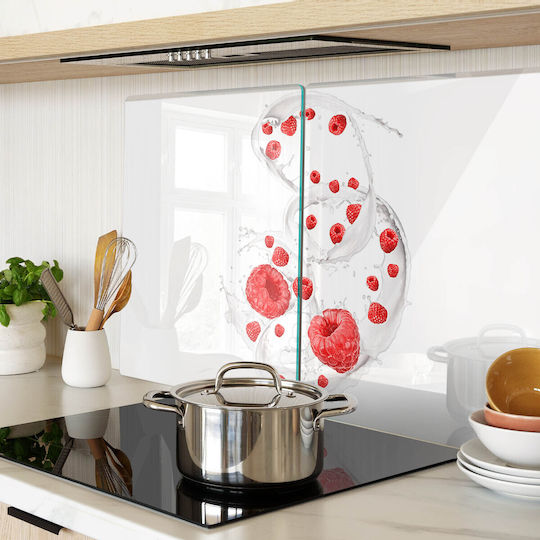 Schneidebrett Schutzabdeckung Aus Glas Mit Beeren Und Milch 2x40x52 cm
