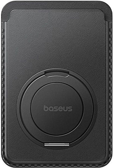 Baseus MagSafe Θήκη Καρτών Magpro 3 σε Μαύρο χρώμα