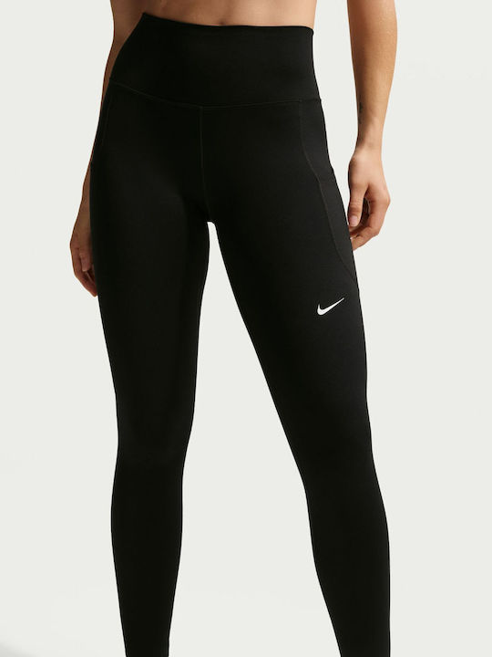 One Women's Cropped Training Legging High Waisted Dri-Fit Black / White